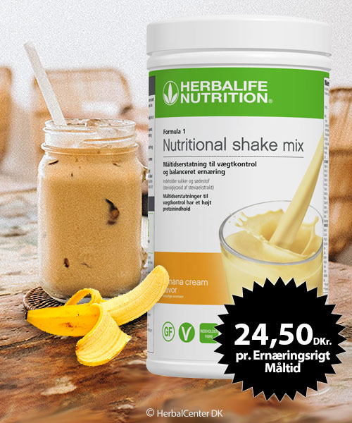 Proteinpulver banana shake formula 1 Herbalife proteinpulver banan Formula 1