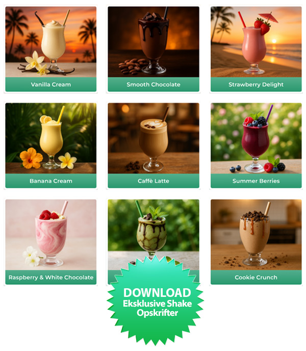 Download eksklusive proteinshake opskrifter