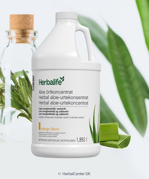 Herbalife aloe vera koncentrat urtedrik mangosmag STOR