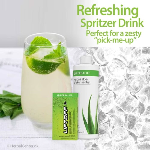 Herbalife aloe vera mango og LiftOff Spritzer